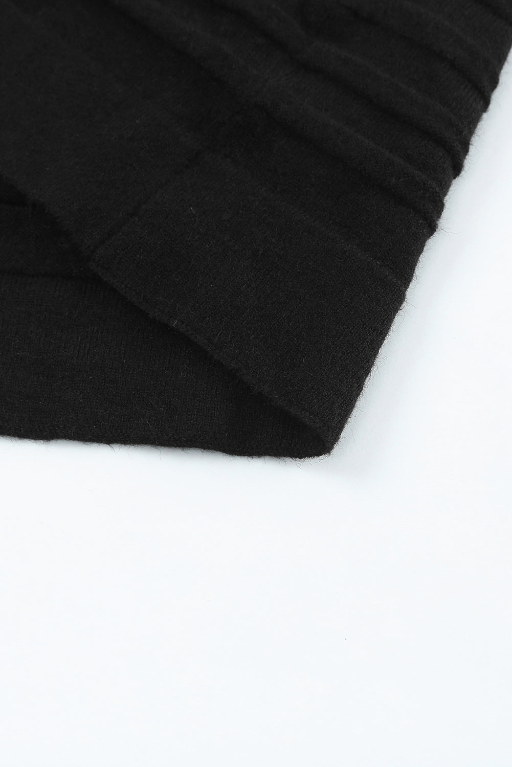 Cárdigan de punto acanalado con frente abierto 