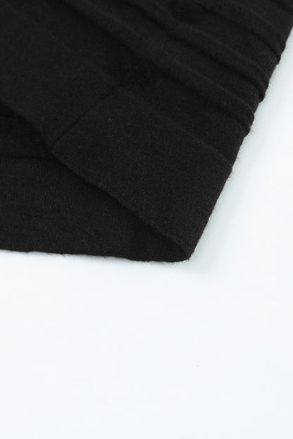 Cárdigan de punto acanalado con frente abierto 