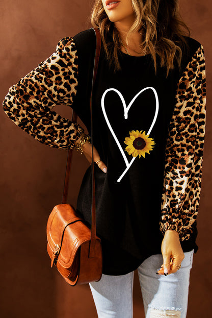 Top recto con estampado de leopardo Sweet Spot
