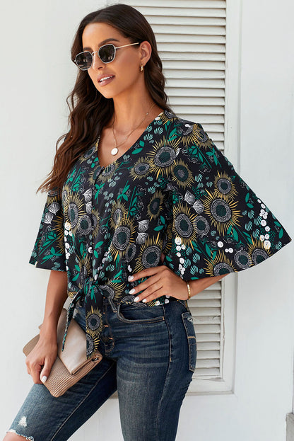 Button Tie Top