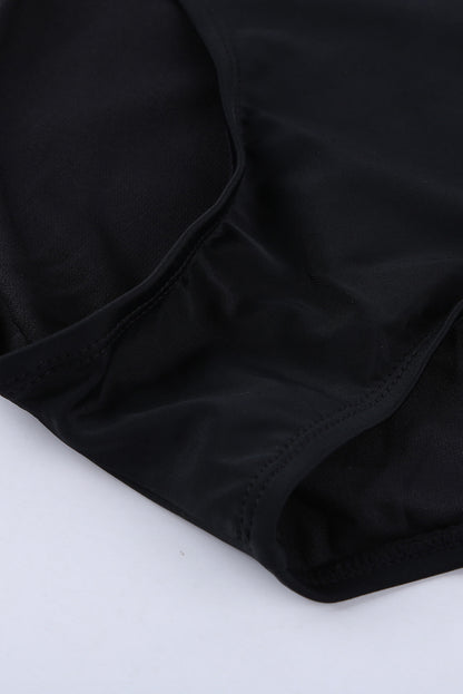 Traje de baño de una pieza Rashguard con patchwork a rayas florales