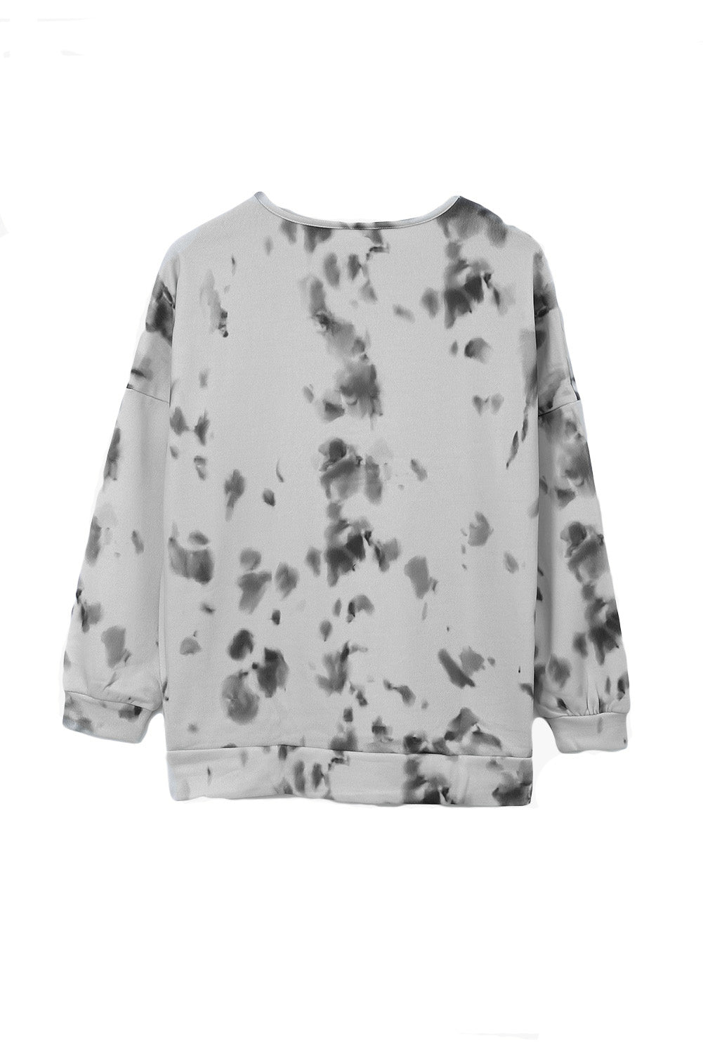 Top extragrande de manga larga con estampado de garabatos