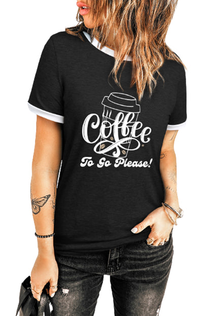 Top de manga corta con cuello redondo