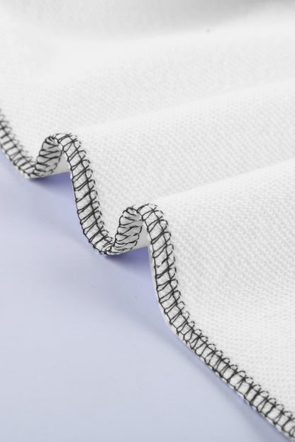 Patchwork Dropped Shoulder Sweatshirt