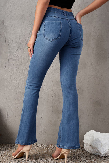 Jeans de pernera ancha vintage lavados
