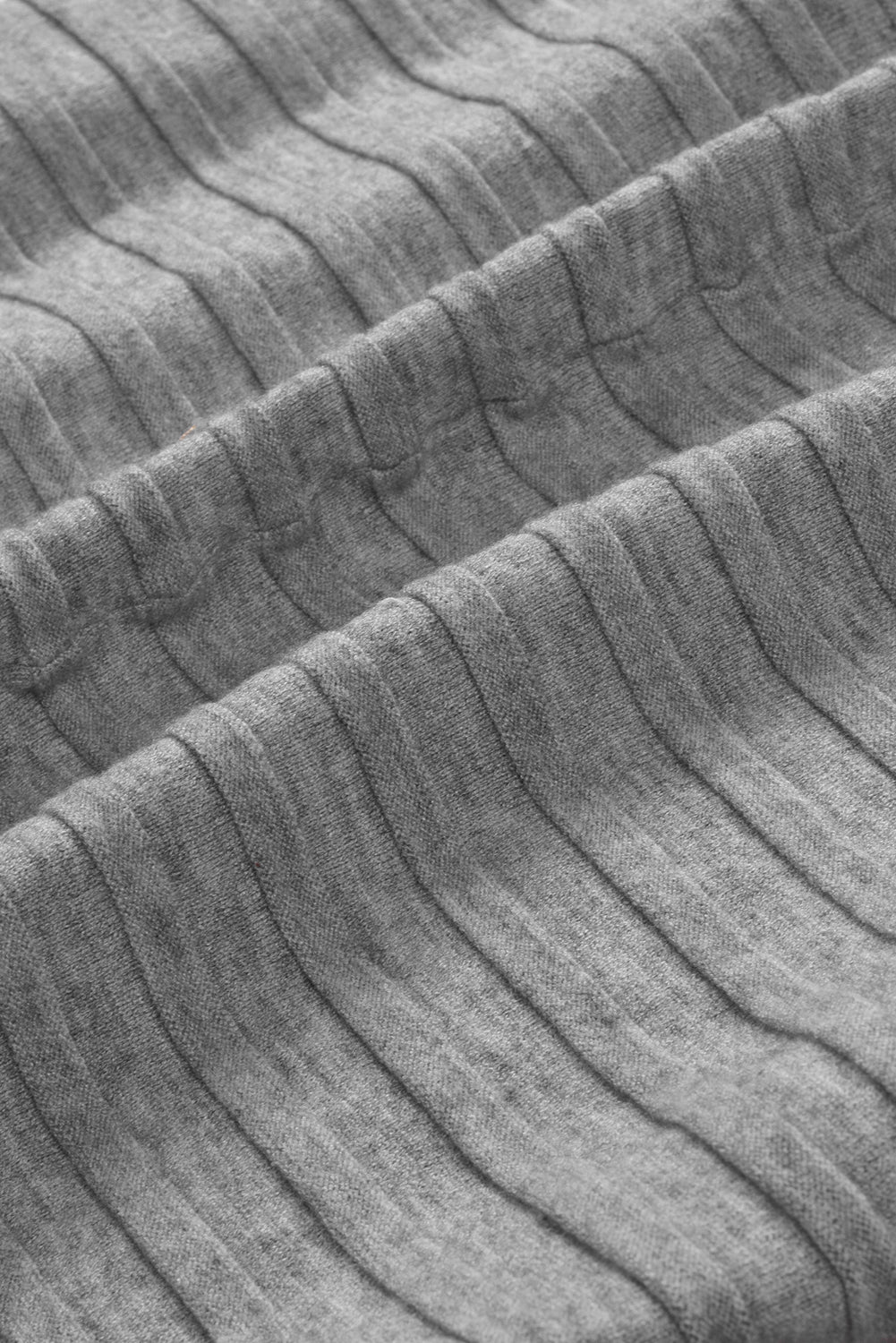 Cárdigan de punto acanalado con frente abierto 