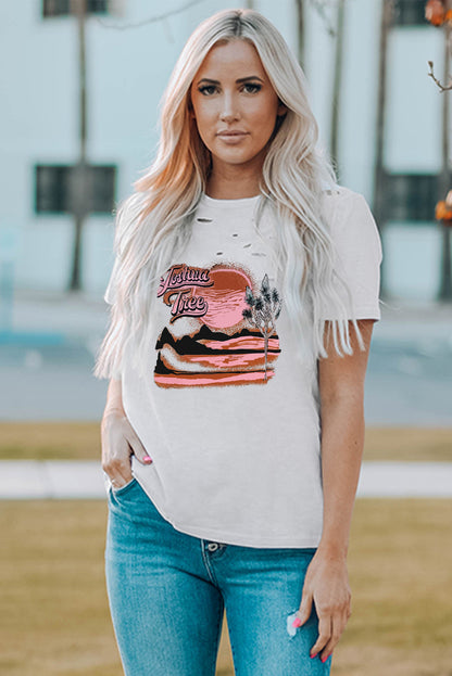 Camiseta mixta de algodón con cuello redondo y agujeros