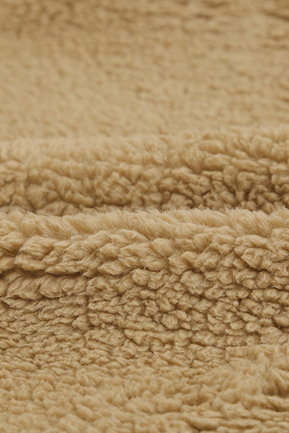 Sweat-shirt à capuche zippé 1/4 en sherpa avec kangourou