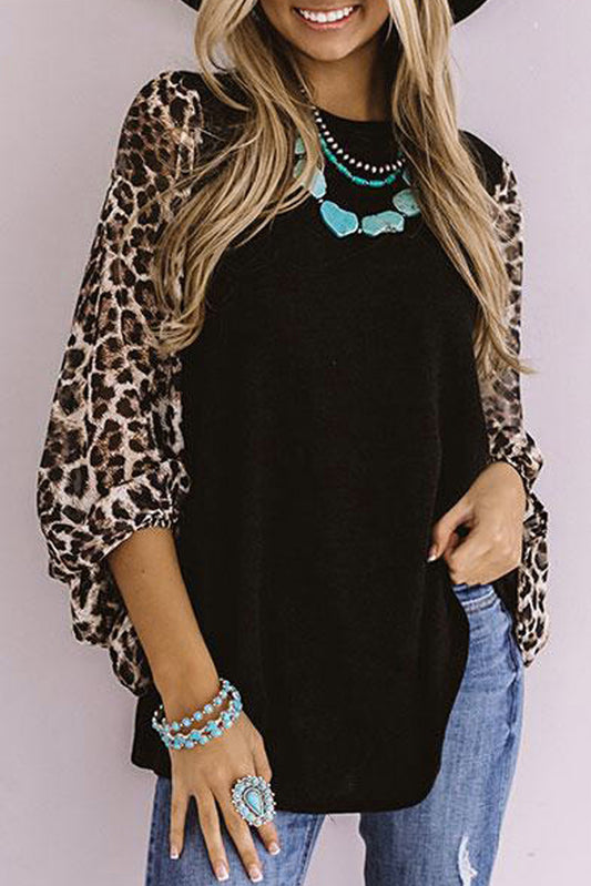Top recto con estampado de leopardo Sweet Spot