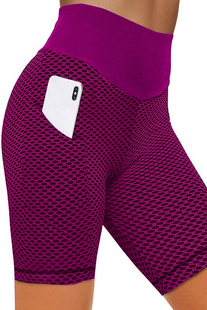 Side Pockets Ruched Butt Lifting Yoga Shorts