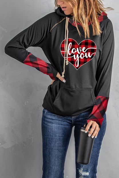 Sweat à capuche avec trou pour le pouce Double Hoods