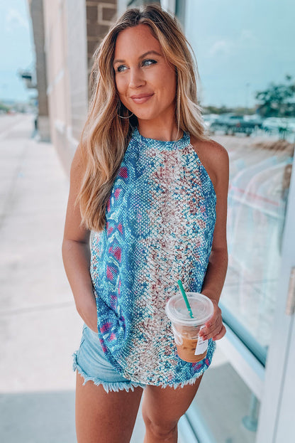 Débardeur en peau de serpent