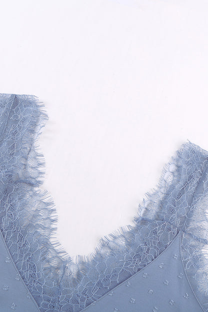 Débardeur camisole à col en V et cils