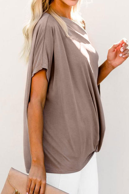 Haut ample décontracté à épaules dénudées et col bateau 