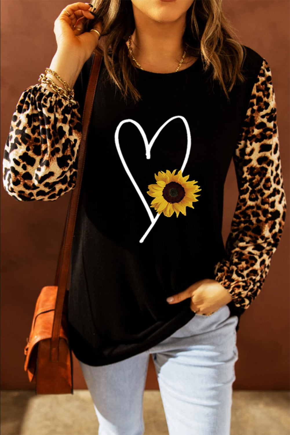 Top recto con estampado de leopardo Sweet Spot