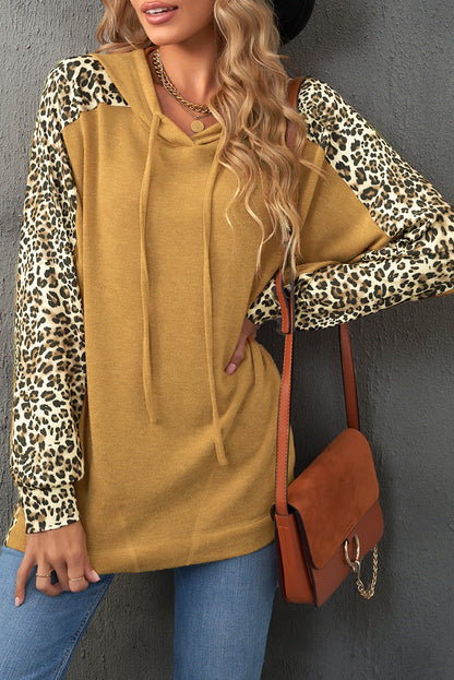 Sweat à capuche patchwork 