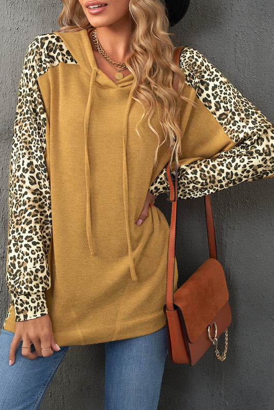 Sweat à capuche patchwork 