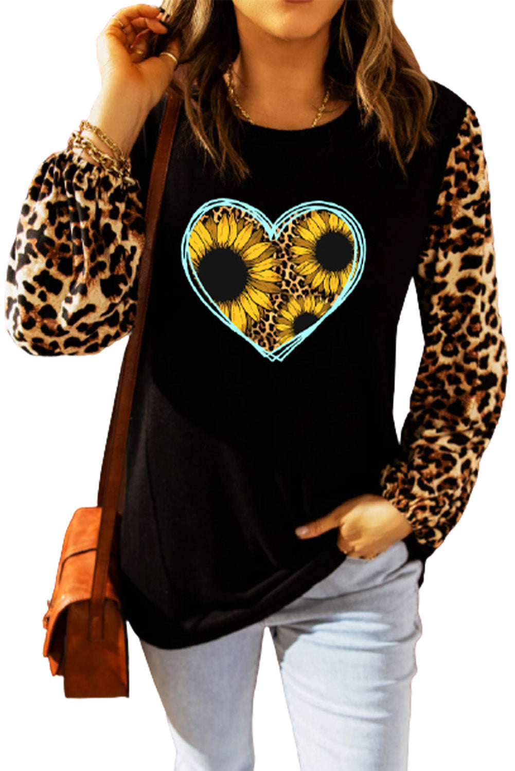 Top recto con estampado de leopardo Sweet Spot