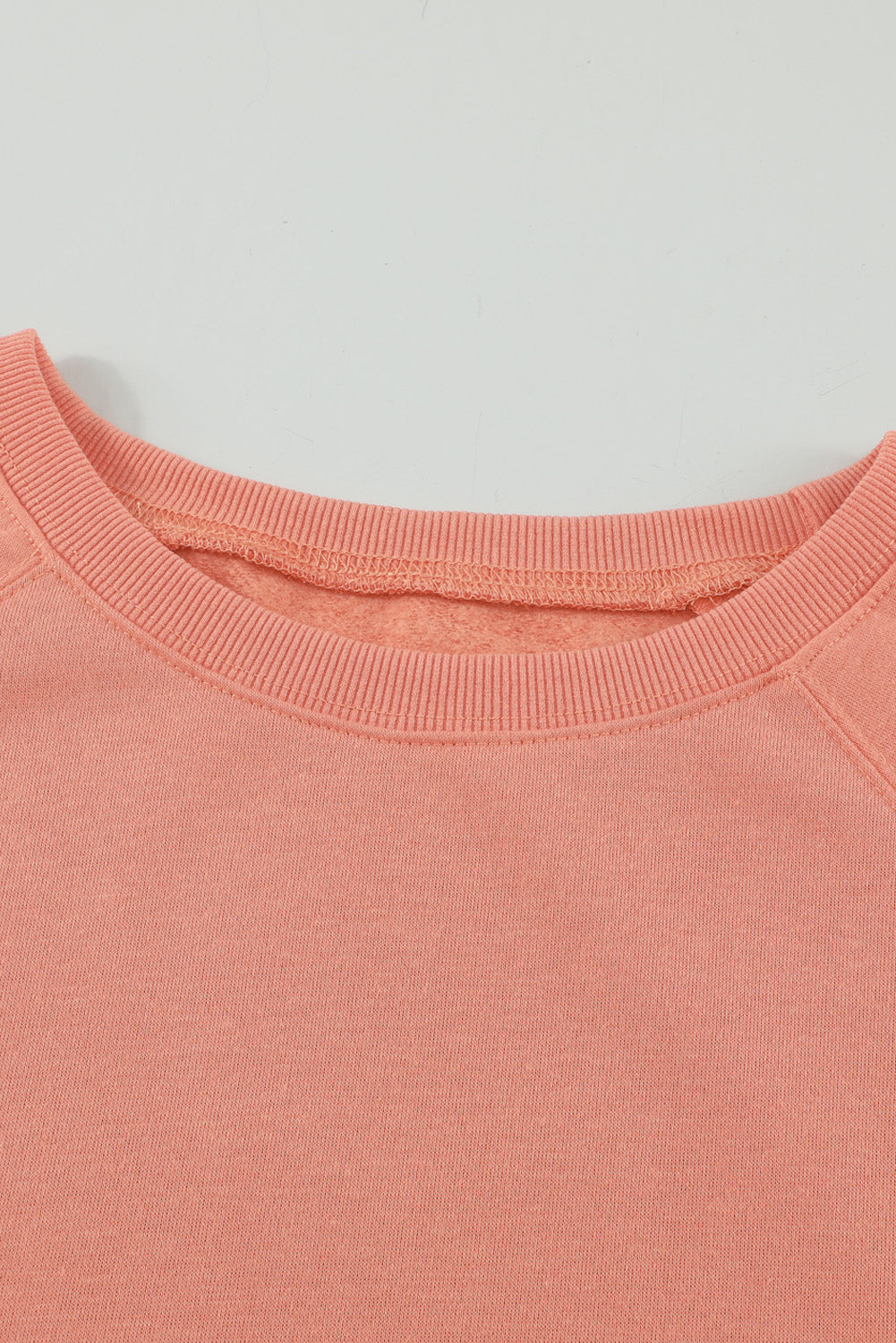 Raglan Patchwork Sleeve Pullover Sweatshirt