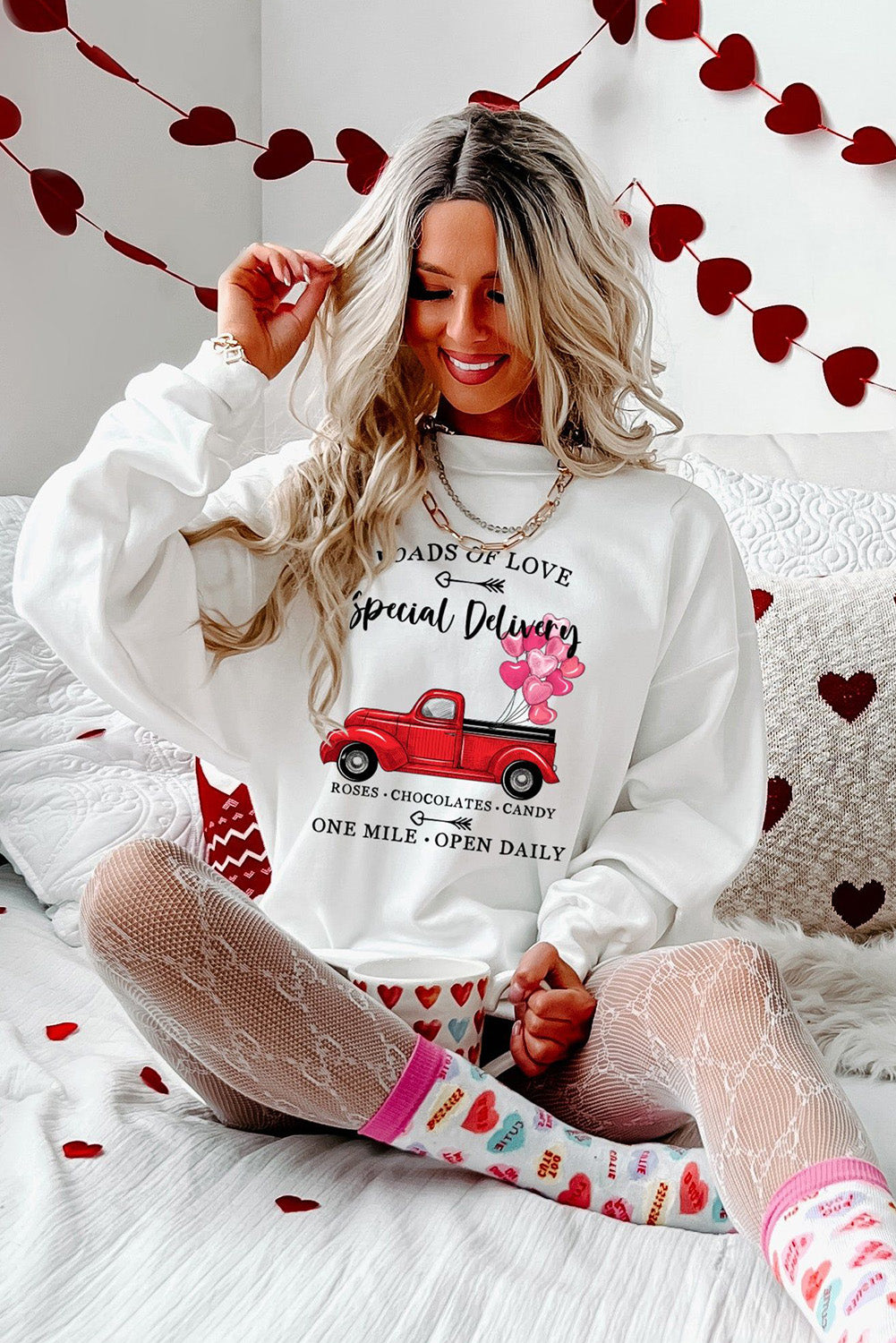 Dark Blue Oversized Solid Drop Shoulder Sweatshirt