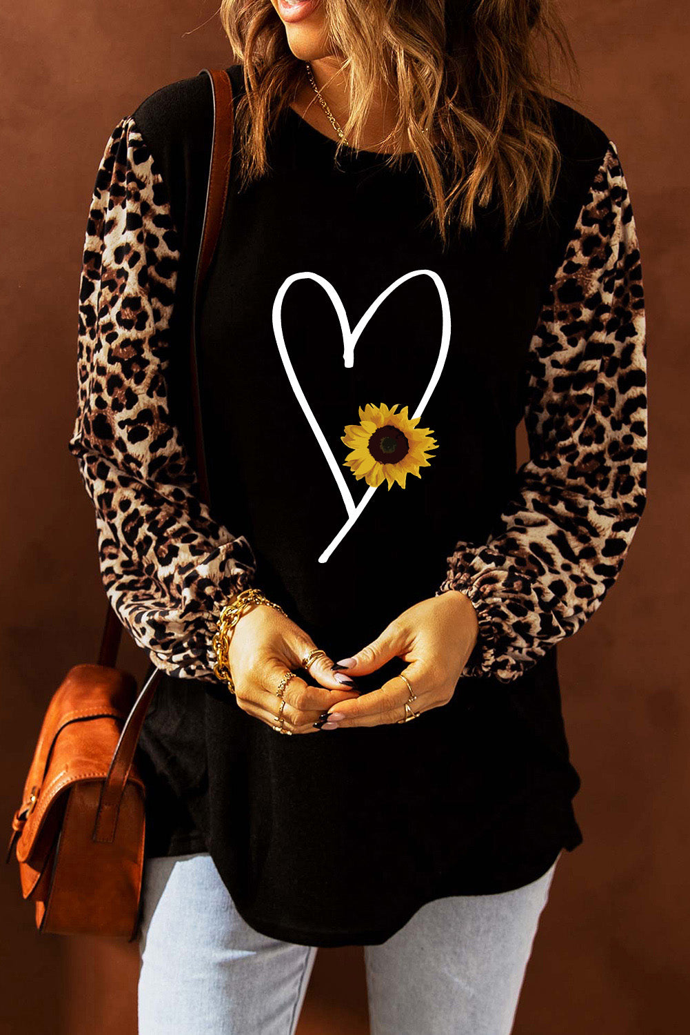 Top recto con estampado de leopardo Sweet Spot