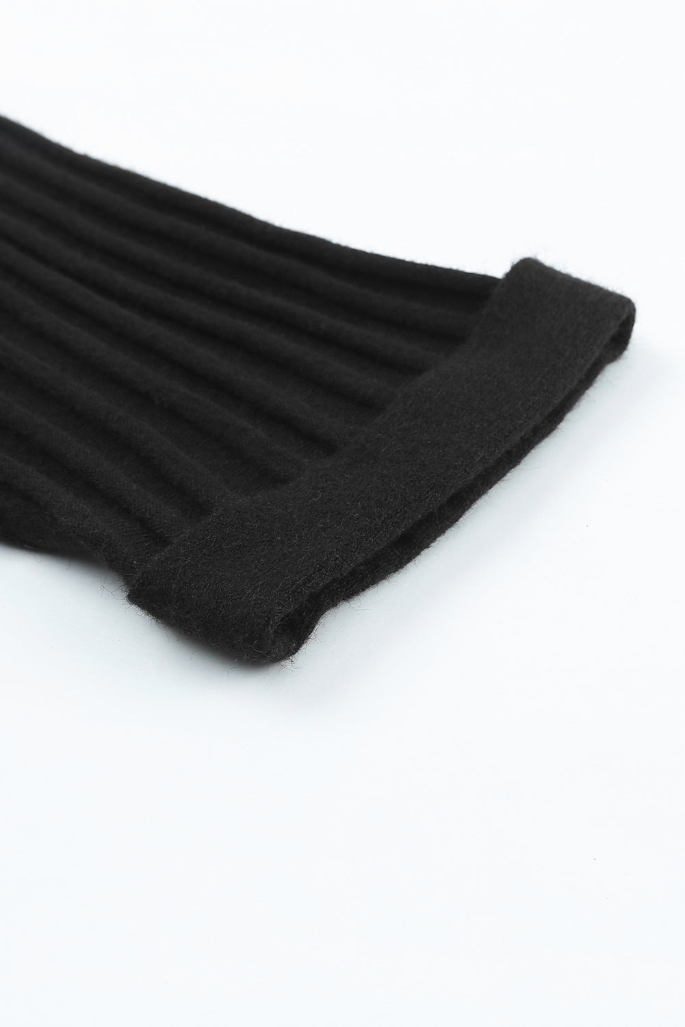 Cárdigan de punto acanalado con frente abierto 