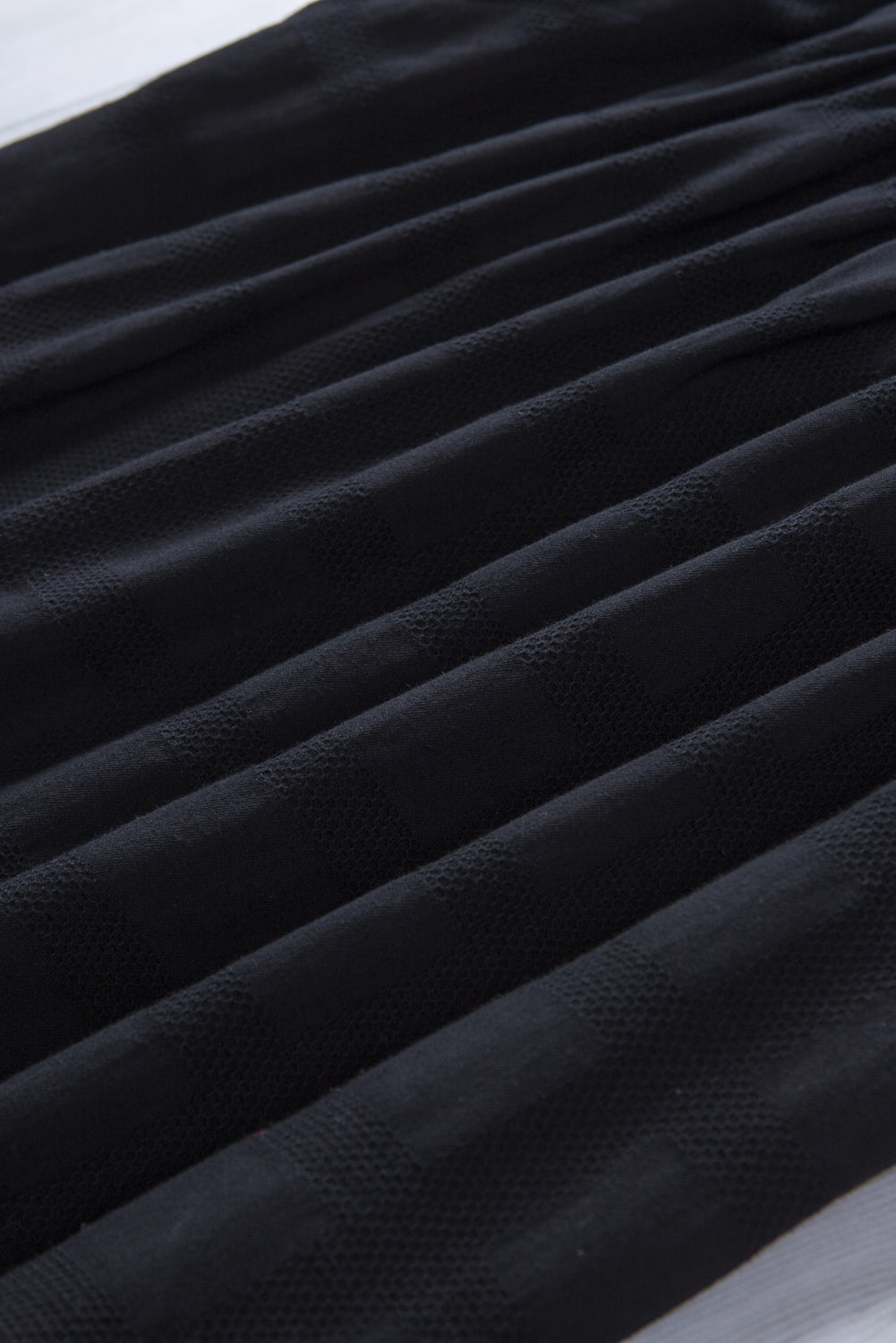 Haut à manches courtes et col carré en jacquard