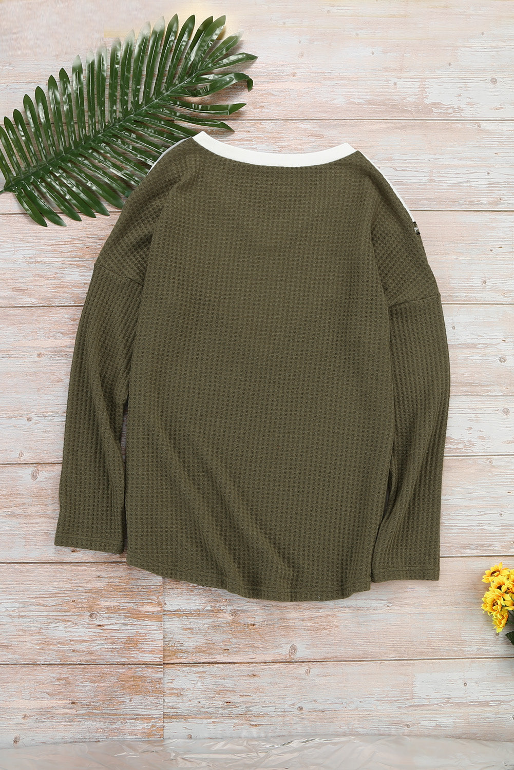 Empalme Colorblock Cuello en V Sudaderas con capucha