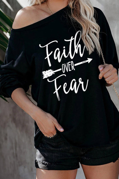 Camisa Faith OVER Fear Rose