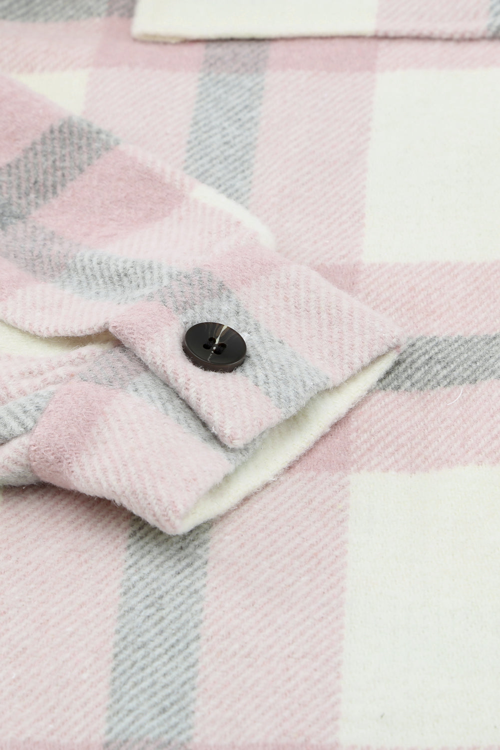 Veste à carreaux avec poche pour femme