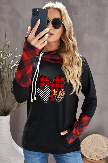 Sweat à capuche avec trou pour le pouce Double Hoods