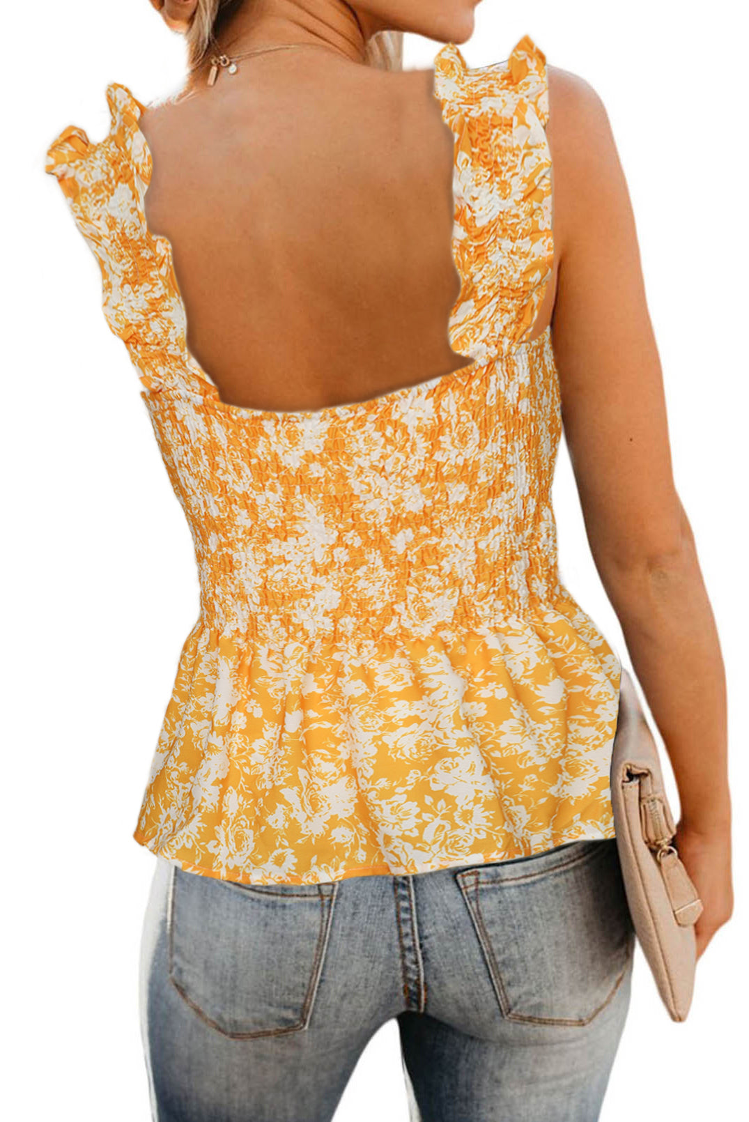 Floral Smock Tank