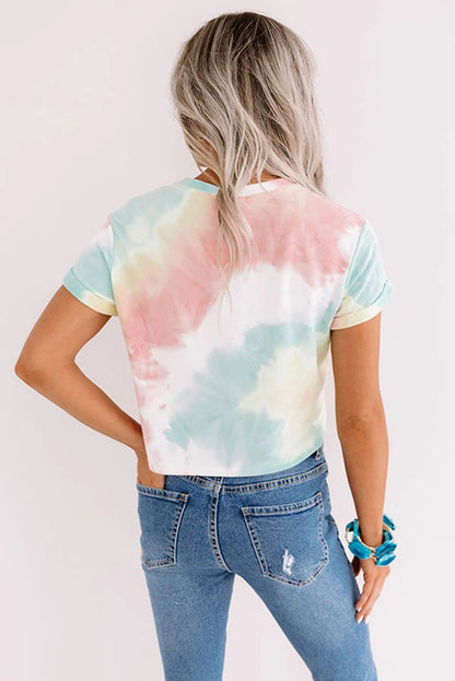 DESERT VIBES Tie-dye Crop Top