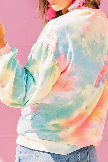 Sweat-shirt en tricot tie-dye 