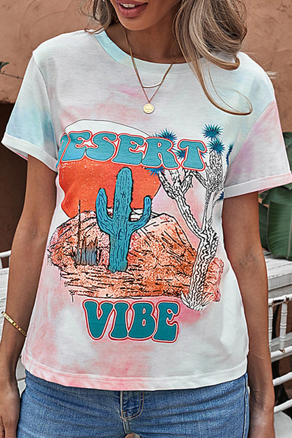 DESERT VIBES Tie-dye Crop Top