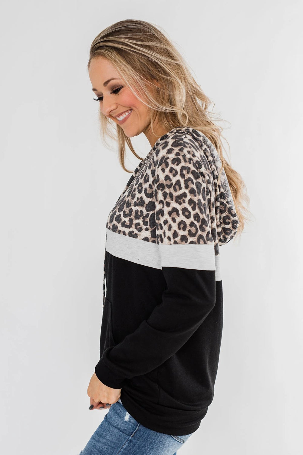 Sweat à capuche color block Into the Jungle 