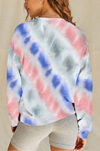 Casual Tie-dye Round Neck Sweatshirt
