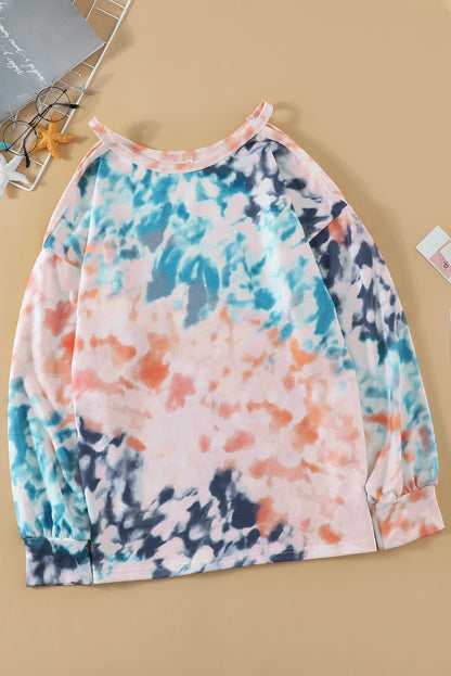 Top con hombros descubiertos y efecto tie dye Waves