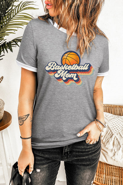 Top de manga corta con cuello redondo