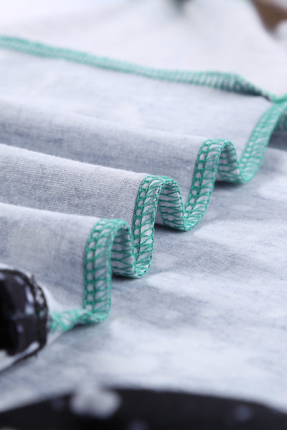 Camiseta tie-dye Buckstitch Green Color-block