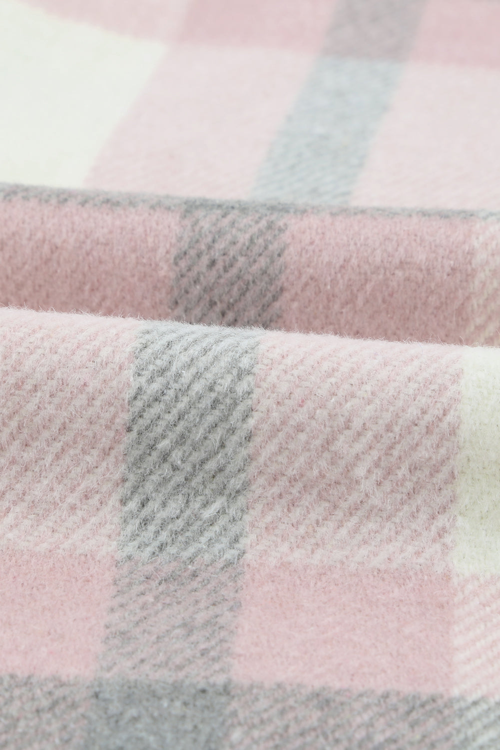 Veste à carreaux avec poche pour femme