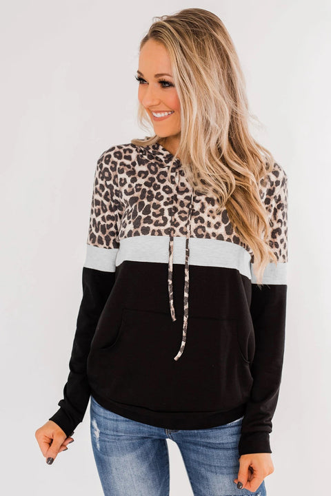 Into the Jungle Color Block Hoodie
