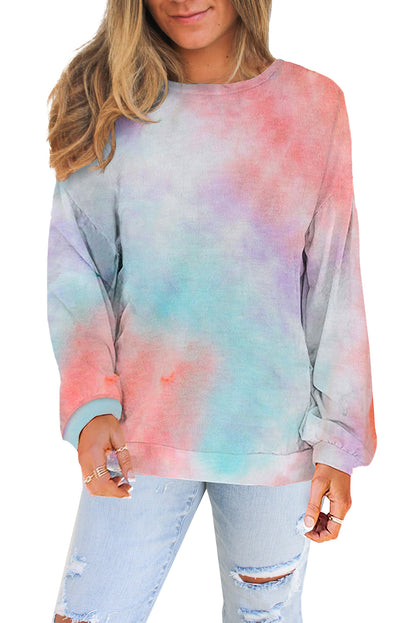Sweat-shirt en tricot tie-dye 
