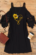 Black cSplicing Cold Shoulder Mini Dress - HannaBanna Clothing