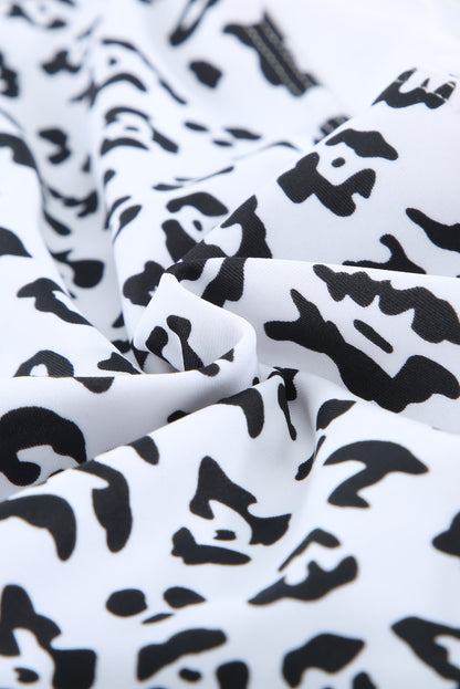 Ensemble de bikini imprimé croisé dans le dos 