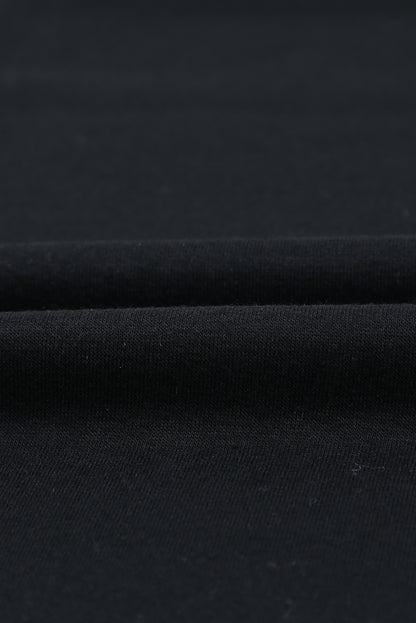 Sweat-shirt ras du cou uni coupe décontractée 