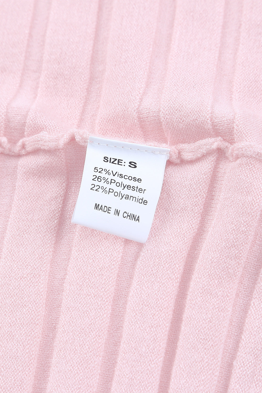 Cárdigan de punto acanalado con frente abierto 