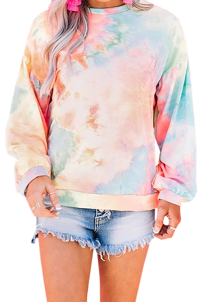 Sweat-shirt en tricot tie-dye 