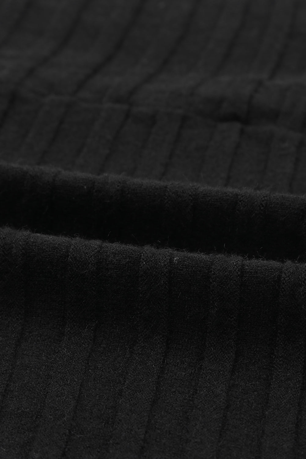 Cárdigan de punto acanalado con frente abierto 