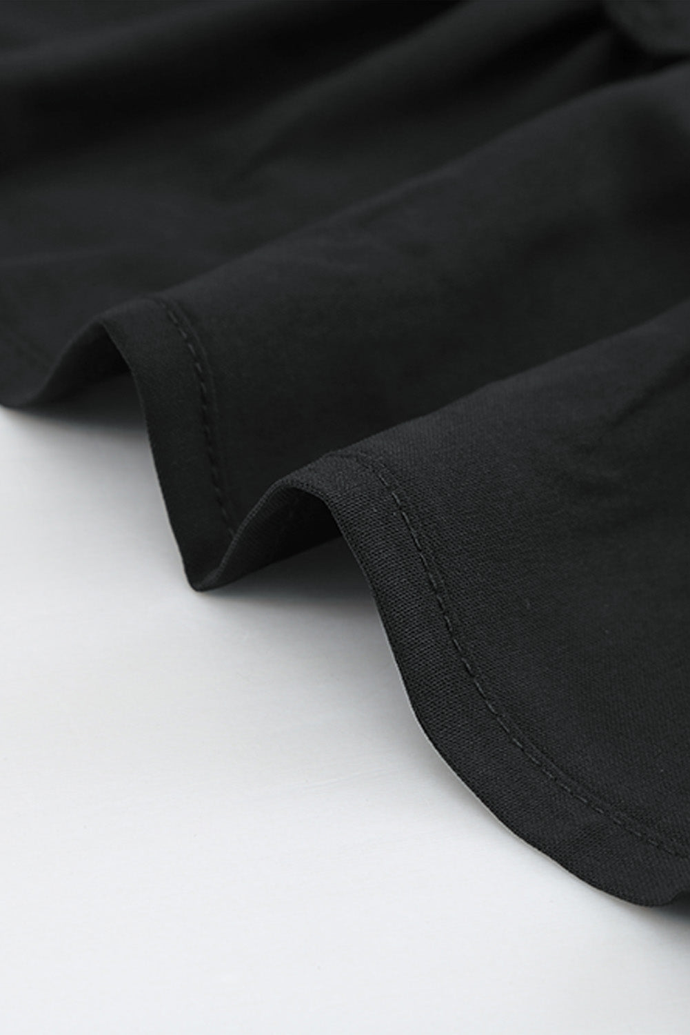 Khaki Bubble Sleeve Split Neck Ruffle Tunic Dress